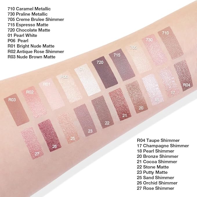 Kaely Single Cream Eyeshadow Pot, Caramel Metallic Eye Shadow for Older Women High Pigmented Waterproof, Natural Eyeshadow Palette Makeup Brightener, sombras en crema para ojos, Blendable, 710