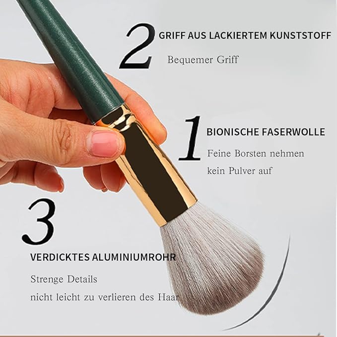 14 PCS Makeup Brushes Set Professional, Comfortable To Hold And Easy To Use. Eyeshadow, Blush, Powder, Foundation, Blending, Full Face Make up Brushes Set With Makeup Brushes Holder. Leather Packaging