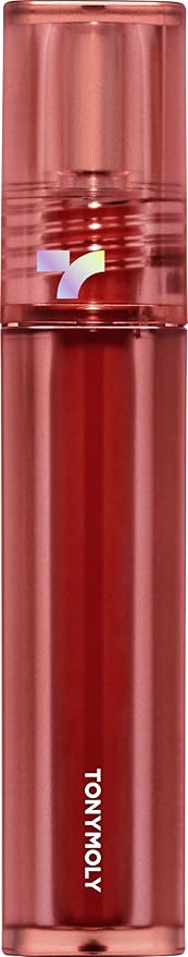 TONYMOLY Perfect Lips Shocking Lip Tint – Long-Lasting Semi-Permanent Lip Stain with Moisturizing Shea Butter, Rosehip, Argan & Jojoba Oils, N09 Plum Shocking, 0.37 fl oz