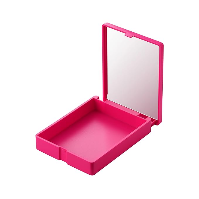 Real Techniques Vivid Escape Glow-To-Go Travel Makeup Brush 6 Piece Set, Mini Size Makeup Brushes For Eyeshadow, Concealer, Contour, & Blush, Includes Mirror Cosmetic Case, Cruelty-Free & Vegan