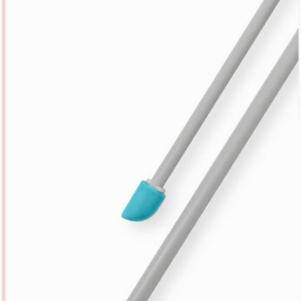 S&T INC. Makeup Spatula, Large and Mini Silicone Spatula Set for Cosmetics, Shampoo, Hair Care, and Skin Care Products, 2 Piece Set, Grey/Teal