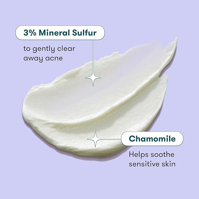 Proactiv Clean Mineral Acne Cleanser- Sulfur Acne Treatment Face Wash for Sensitive Skin- Gentle Daily Acne Cream Facial Cleanser with Soothing Chamomile- 6oz