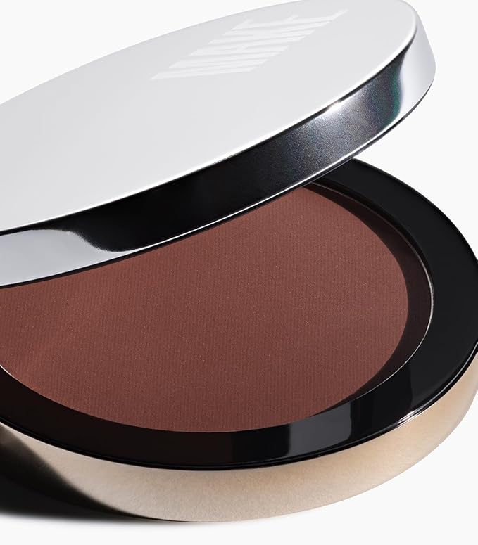 MAKE Beauty Diffusion Set, Translucent Setting Powder - Pressed Face Powder Compact for Smooth Matte Complexion. Sheer Coverage Finishing Foundation for Excess Oil. Shade - Deep