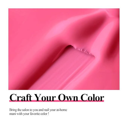 Imtiti Neon Pink Gel Nail Polish, 0.5Fl oz Hot Pink Color UV/LED Soak Off Gel Polish for Spring Summer DIY Nail Art Manicure at Home 1Pcs