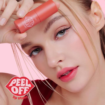 ETUDE Dear Darling Peel Off Lip Stain (Cherry Crack) – Teen girl gifts, Hydrating Hydrogel Tint, Fruity scent, Long Lasting & Waterproof, High Pigment, Easy Peel Off, All‑Day Color Lip Tattoo