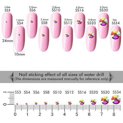 1440Pcs Crystal Ab Crystal Rhinestones,Glass Flatback Rhinestones Mini Gemstones for Nail Face Makeup Art Crafts Clothes Decoration-(SS4,1.6mm,Crystal Ab)