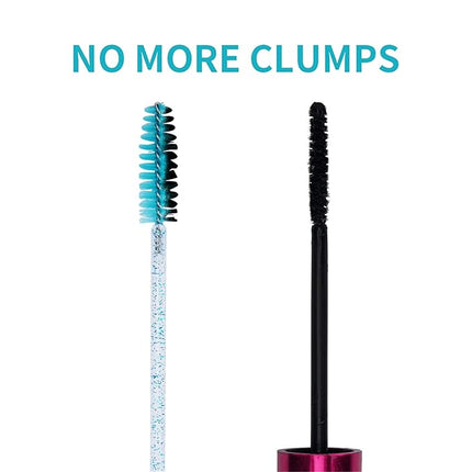 CHEFBEE 100PCS Disposable Eyelash Brush, Mascara Wands Makeup Brushes Applicators Kits for Eyelash Extensions and Eyebrow with Container (Blue)