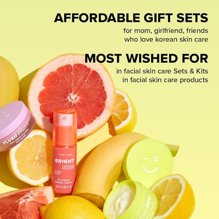 I DEW CARE Skin Care Set - Vitamin To Glow Pack | Kbeauty Facial Kit, Hydrating, Brightening, Moisturizing Glow Set, Vegan, Travel Size, Beauty sets for Teen Girls, Gifts for Women, Stocking Stuffers