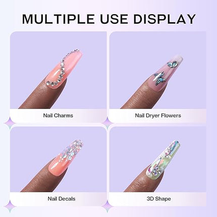 Glamonade Nail Rhinestone Solid Glue: 30g Super Strong Gel for Nail Gems Charms No Wipe Clear Gel for 3D Nail Art DIY Nail Designs Nail Tech Must Supplies