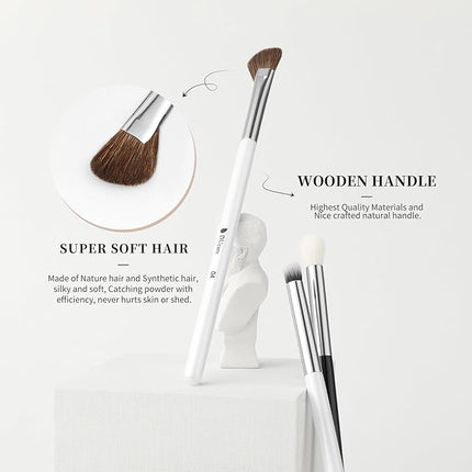 DUcare Eyeshadow Brushes Set 10pcs Eye Makeup Brushes Professional Eyeshadow Brush Set Travel Concealer Eyebrow Eyelash Eye Liners Blending