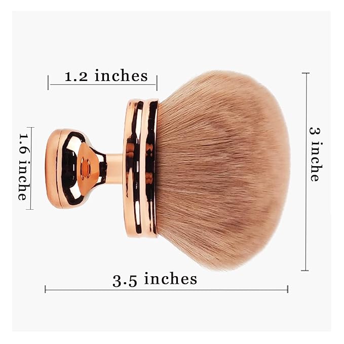 Extra Large Body Makeup Brush For Self Tanner, 3 Inch Self Tanning Blend Brush Kabuki Brush For Bronzers, Large Self Tanning Brushs for Face and Body Makeup Brush Application