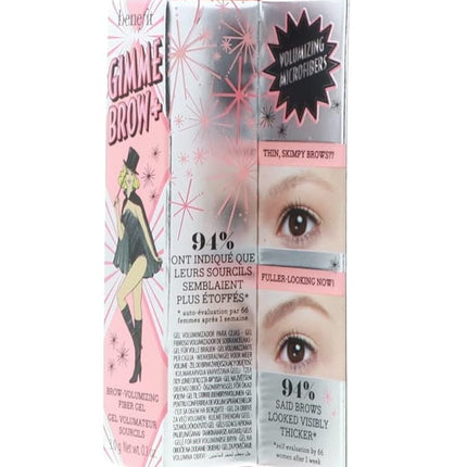 Benefit Gimme Brow + Volumizing Eyebrow Fiber Gel Bundle (Neutral Light Brown, 0.1oz, 2-Pack) (2 Items)