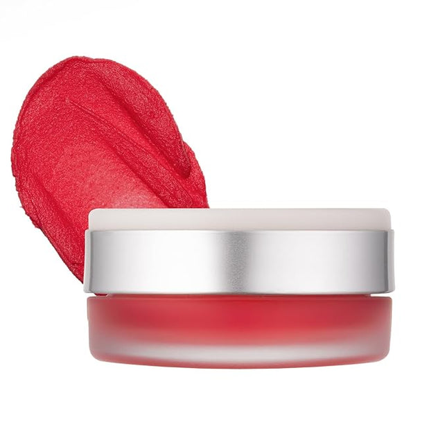 Heart Percent Dote On Mood Custom Lip & Cheek Single – Blendable & Buildable Soft Velvety Matte Cream Blush (Fog Pot), Long-Lasting Lightweight Multi-Use & Lip Tinted Balm 4.7g, M01. Coral