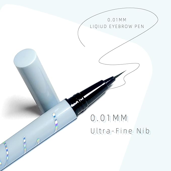 Ultra-fine Waterproof Lift & Snatch Liquid Eyebrow Pen, 5 Colors, Dark Brown, Long Lasting Smooth Soft Eye Brow Tint, Natural Eyebrow Tint (3-Tea brown)