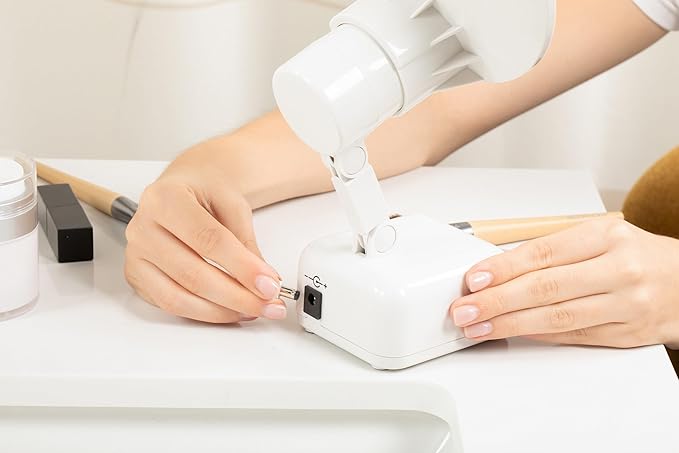 Floxite FL-615-2 15X magnifying mirror with light, Lighted travel makeup mirror with light and magnification, Round, LED, Tabletop, Portable vanity mirror for desk bathroom, electric plug in, personal