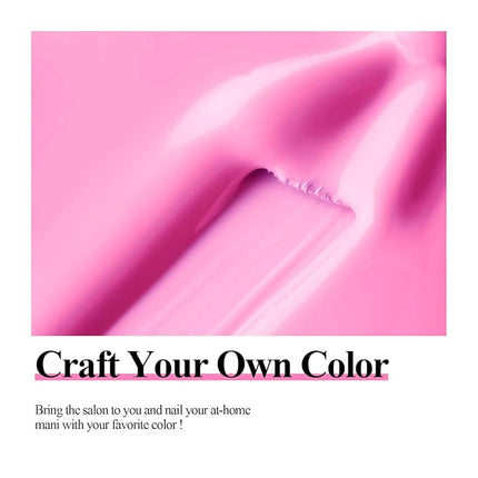 Imtiti Gel Nail Polish, 15ml Deep Pink Color, LED Nail Polish, DIY at Home