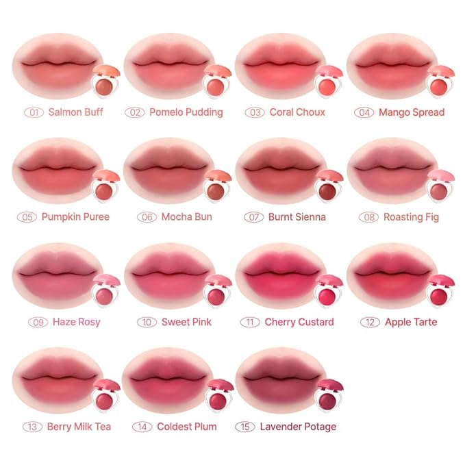 dasique Souffle Color Pot #11 Cherry Custard – Makeup Blush, Buildable Silky-Smooth Texture, Build-In Mini Brush, Multi-Use For Cheek and Lip