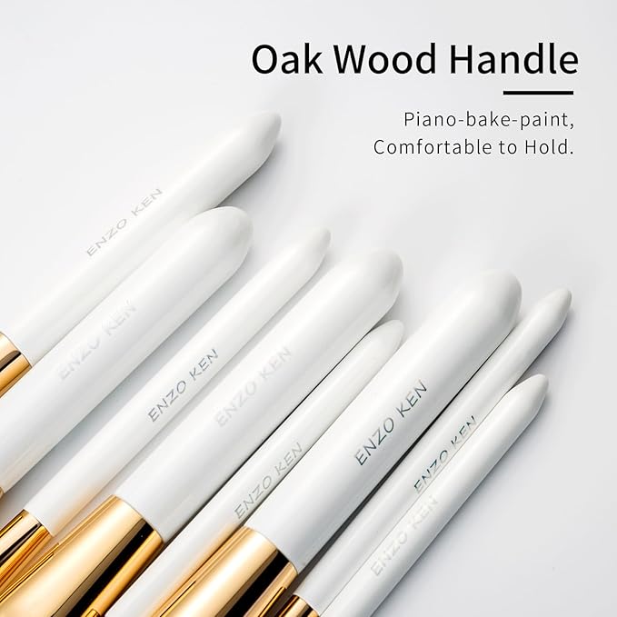 Natural Black Goat Hair Makeup Brush Set with Case, Natural Hair Makeup Brushes Set Professional, Make up Brushes Set Professional, Natural Makeup Brushes, Natural Bristle Makeup Brushes.
