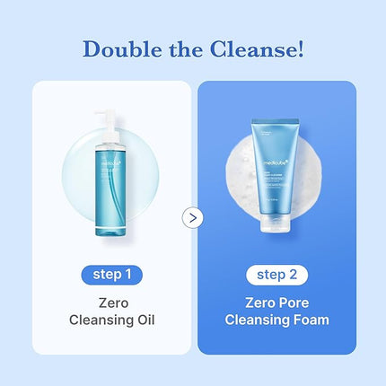 medicube Facial Cleanser Zero Foam Cleanser | Daily Gentle Cleansing Foam for Sensitive Skin | Excess Sebum Control, Hydration, Pore Minimization | Korean Skincare, 4.23 oz