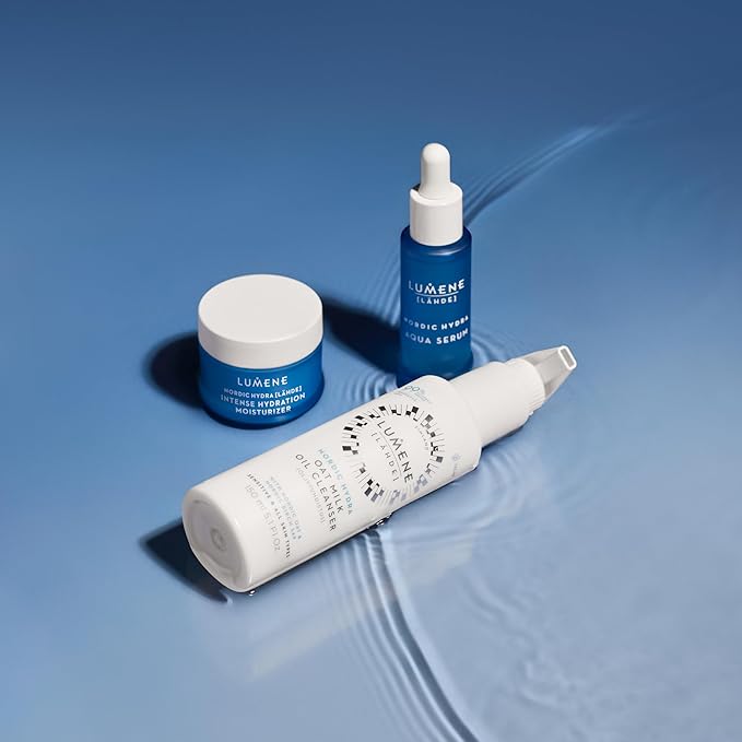 Lumene Nordic Hydra [Lahde] Intense Hydration Moisturizer - Lightweight Plumping Face Cream for Dry Skin - Enriched with Arctic Spring Water + Hyaluronic Acid for Instant Moisture (1.7 oz)