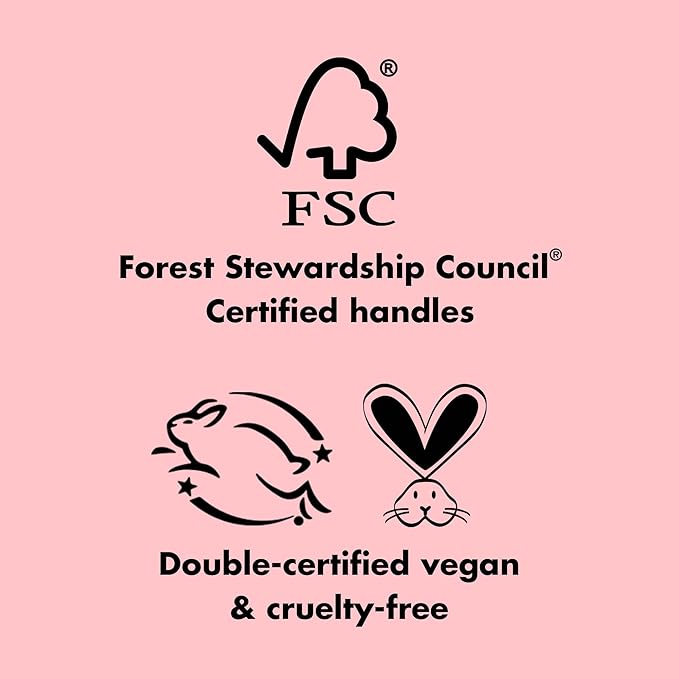 e.l.f. Flawless Face Kit, 6-Piece Brush Collection, Brushes For Face, Eyes & Brows, Vegan & Cruelty-Free