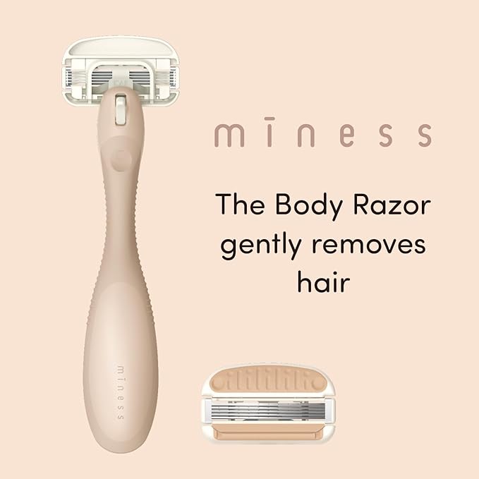 Kai Miness System Body Razor, Gentle Beauty Groomer for Hair Removal, Ideal for Sensitive Skin, Japanese Steel Removes Body Hair