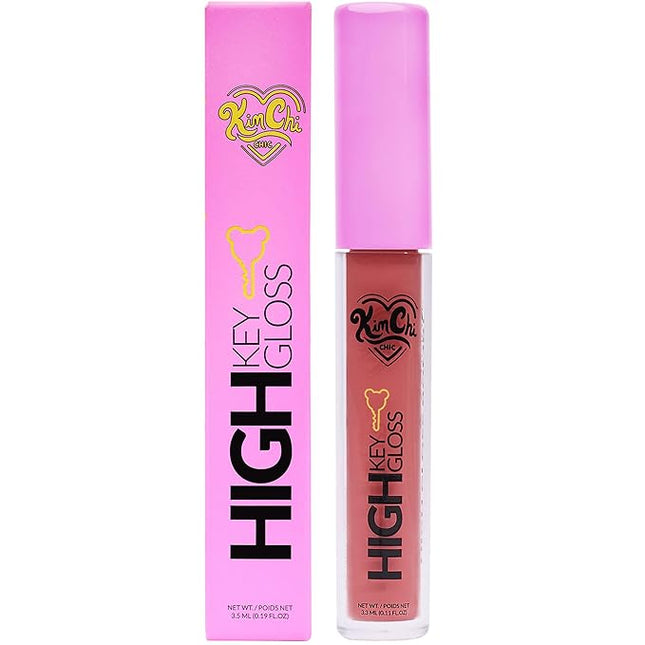 Kimchi Chic Beauty High Key Gloss, High-Shine Lip Gloss Helps Illuminate Your Look and Face, Non-Sticky, Muted Pink With Dark Peachy Undertones, 07 Blonde Raisin, 3.5ml