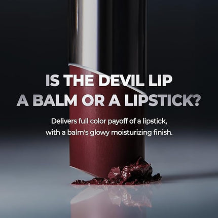 Laka Devil Lip, 3.7g/0.13oz, Vivid color Lipstick, Long-Lasting Bold Stian, Hydrating & Melting Glow with Non-Creasing, K-Beauty (#806 Brandy)