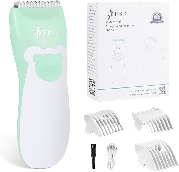 FBO Body Hair Trimmer Bikini Trimmer Electric Shaver - Rechargeable Electric Shaver - lPX7 Waterproof (Green)