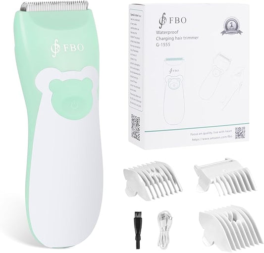 FBO Body Hair Trimmer Bikini Trimmer Electric Shaver - Rechargeable Electric Shaver - lPX7 Waterproof (Green)