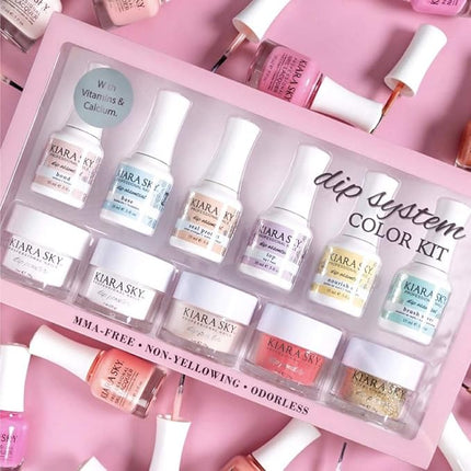 Kiara Sky Color Dip Powder Starter Kit | Full Size | with Recycling System