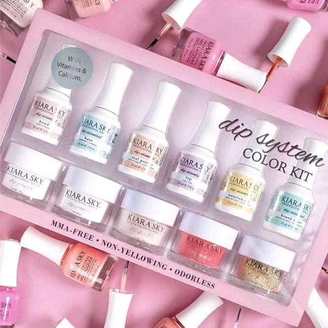 Kiara Sky Color Dip Powder Starter Kit | Full Size | with Recycling System