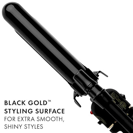 HOT TOOLS Pro Artist Black Gold Marcel Iron | For Extra Smooth Shiny Styles (1”)