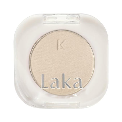 Laka Mono Single Eyeshadow, High Pigment Eye Shadow, Easy Apply, Long Lasting Color, Smooth Blendable Formula, Vegan, K-Beauty (#908 Vanilla)