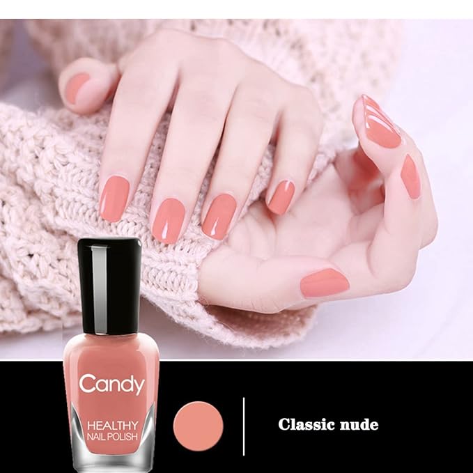 Non-Toxic Nail Polish Set, Easy Peel Off & Fast Dry, Eco-Friendly & Organic Water Based Nail Polish for Women & Teens