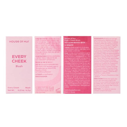 House of Hur Every Cheek Blush | Hydrating Moisture Blush Stick | Super Food Extracts | 0.23 Oz (5 Colors) (Ballet Slipper)