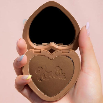 KimChiChic Beauty Thailor Bronzer, Silky Matte Finish for a Sun-Kissed Glow, Buildable Formula, Heart-Shaped Compact with Mirror, Cruelty-Free, I Went to Cabo