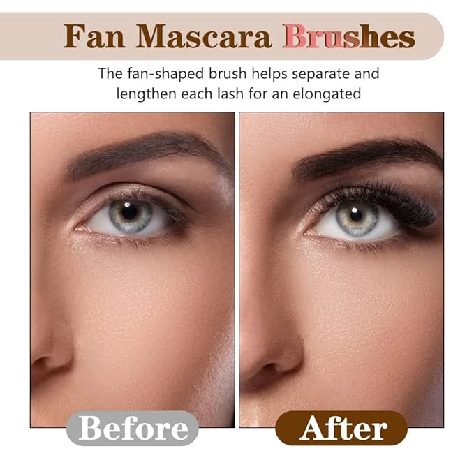 3 Pack Folding Angle Scalloped Lash Brush,Eyelash separator tool 2024 New lash separator Mascara Brush Eyelash Comb Separator for Upper Lower Eye Lash,Lash Fan,Lash Brush,Eyelash Wand