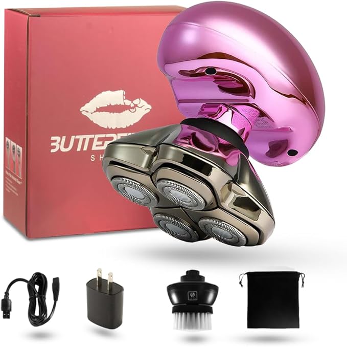 Skull Shaver Butterfly Kiss Pro (Pink): Best Electric Shaver for Bikini, Leg, Body Shaving