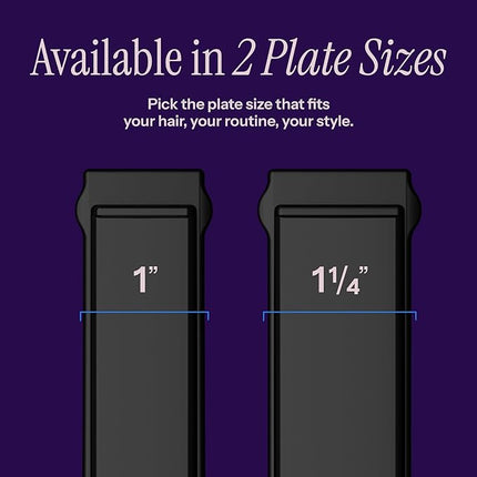 HOT TOOLS Pro Artist Black Gold Ionic 1 Inch Flat Iron - Use as Straightener for Sleek Straight Hair or Use Rounded Edges for Shiny Curls and Waves, Stylist-Preferred Styles