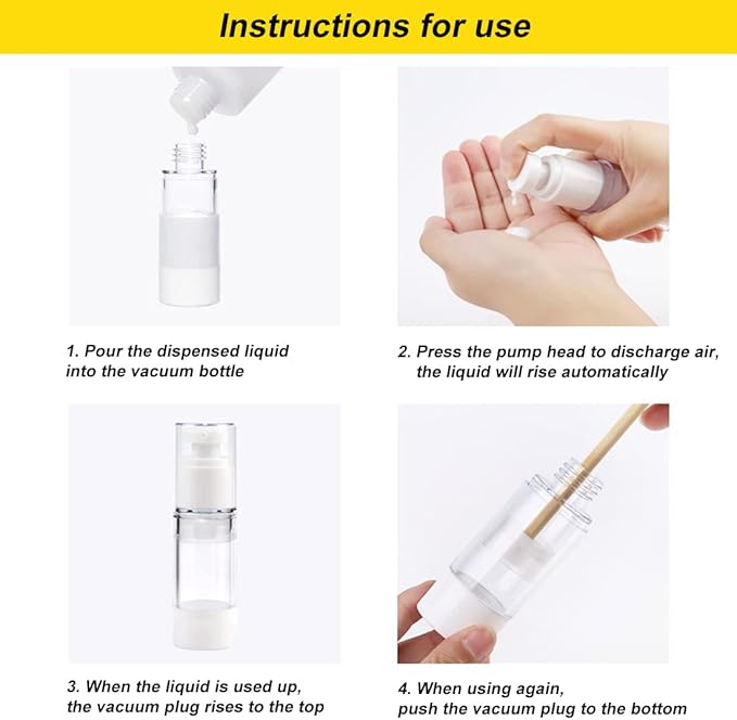 Refillable Cosmetic Travel Containers For Creams And Liquids-Sized Cosmetic Containers - Perfect for Your Next Adventure