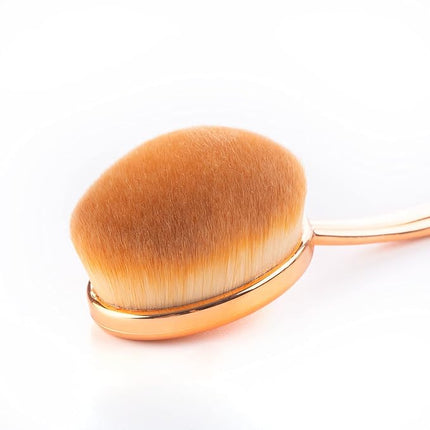 Yoseng Oval Foundation Brush 5 Pcs Toothbrush Makeup brushes Fast Flawless Application Liquid Cream Powder Foundation With Makeup Brush Case