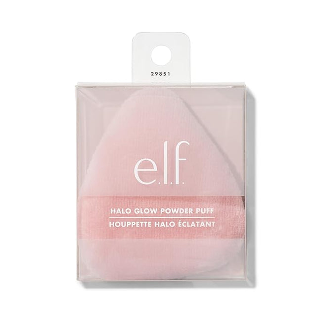 e.l.f. Halo Glow Powder Puff, Soft, Reusable Powder Puff For Applying Loose Or Pressed Powders, Easily Conforms To The Face, Vegan & Cruelty-free