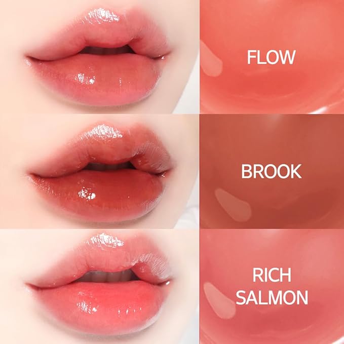 INGA Water Glow Lip Tint | Hydrating, Glossy Korean Lip Tint with Sheer Color & Glass-Like Shine | Long-Lasting, Non-Sticky Korean Lip Stain (LAKE)