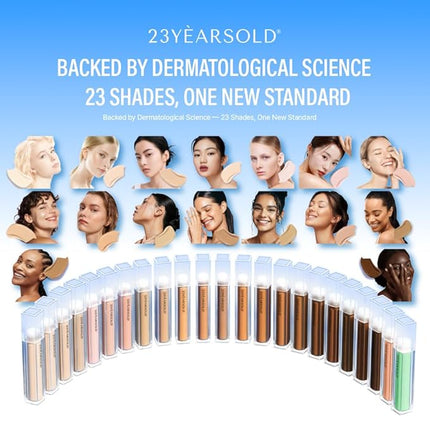 [23YEARSOLD Derma] Thin Concealer #1.5B (Nude Beige) – Sensitive-Skin Friendly, Lightweight & Long-Lasting with Redness-Soothing SWEETONE Formula for a Natural Finish, Easy-to-Carry 0.17 fl oz