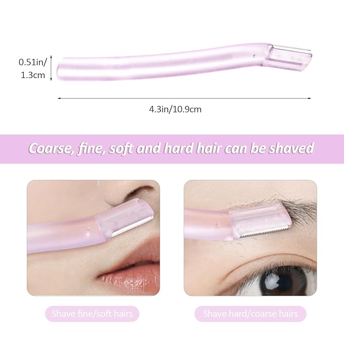 wanheart Women's Facial Shaver (3-pack), for hair removal, face, and eyebrows, with gentle exfoliating blades (3)