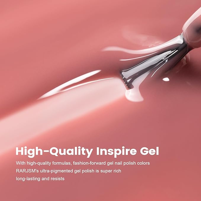 RARJSM Nude Gel Nail Polish Candy Pink Neutral Skin Tone Sheer Jelly Gel Polish 1PC 15ml Single Bottle Cream Transparent Pink Nail Gel Polish Soak off UV LED Cured for Home Salon DIY Manicure