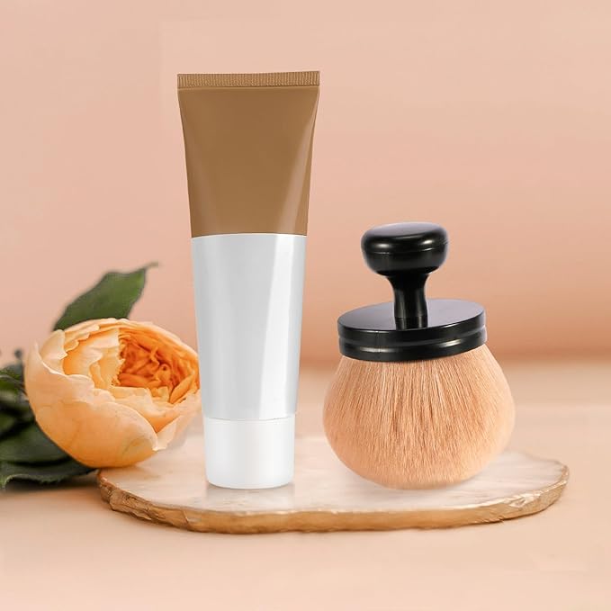 UNIMEIX 3 Inch Sunscreen Applicator Self Tanner Brush Body Makeup Brush Kabuki Blend Applicator Spray Tan Blending Beauty Brush for Body Coverage Perfector