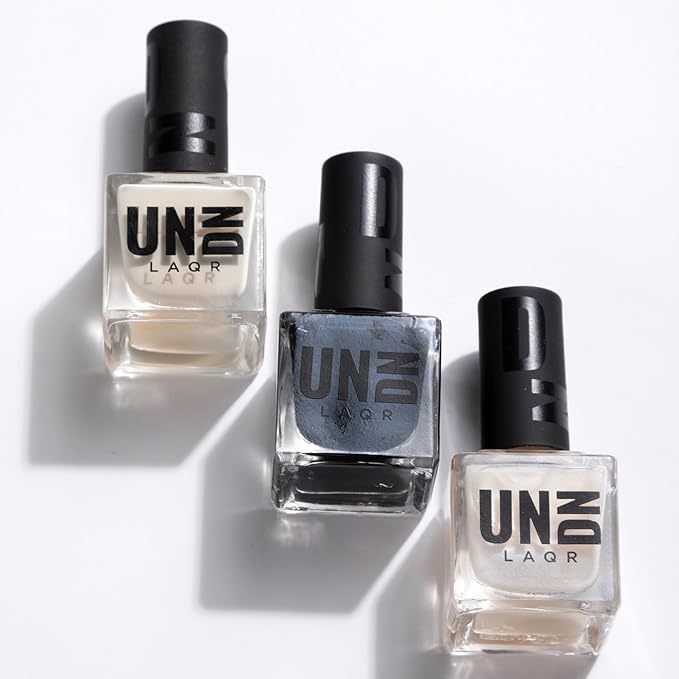 UNDN Vegan Nail Polish - Chiseled - Bone White Nail Polish - Neutral Shade Fingernail Polish for Women and Men - Long Lasting, Cruelty Free - 0.5 oz