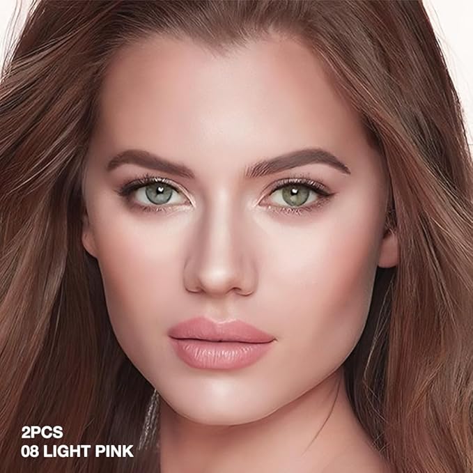 evpct 2Pcs Light Pink under Eye Corrector Brightener Concealers for Older Women Dark Circles, under Eye Cream Pot Concealer Full Coverage Peach Color Corrector Makeup, Nourishing Waterproof